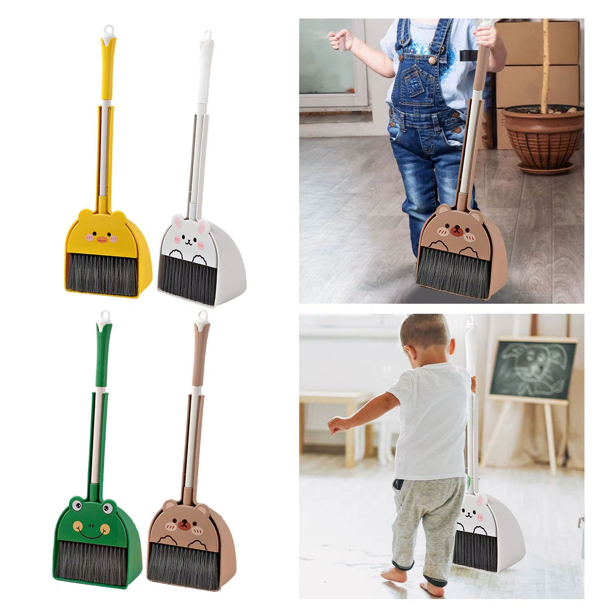 Kids Cleaning Set – Mini Broom & Dustpan