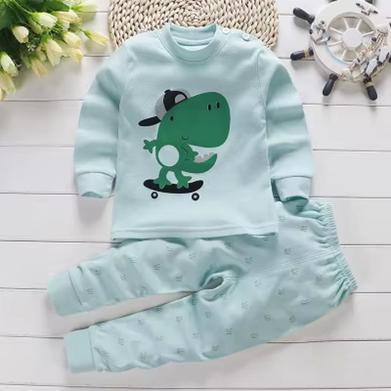 Cotton Baby Outfit Set – Cute Cartoon Clothes for Ages 0–3