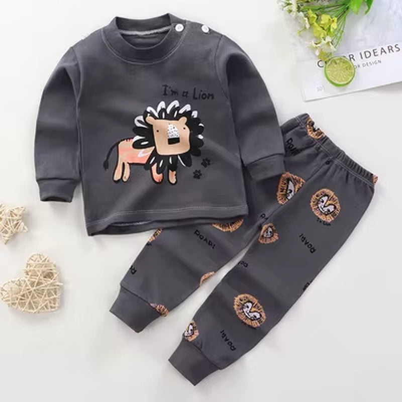 Cotton Baby Outfit Set – Cute Cartoon Clothes for Ages 0–3