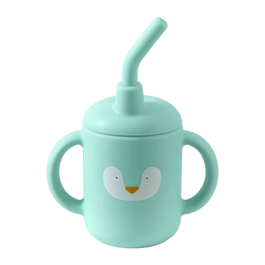 Portable Baby Sippy Cup & Snack Container – Silicone Feeding Cup