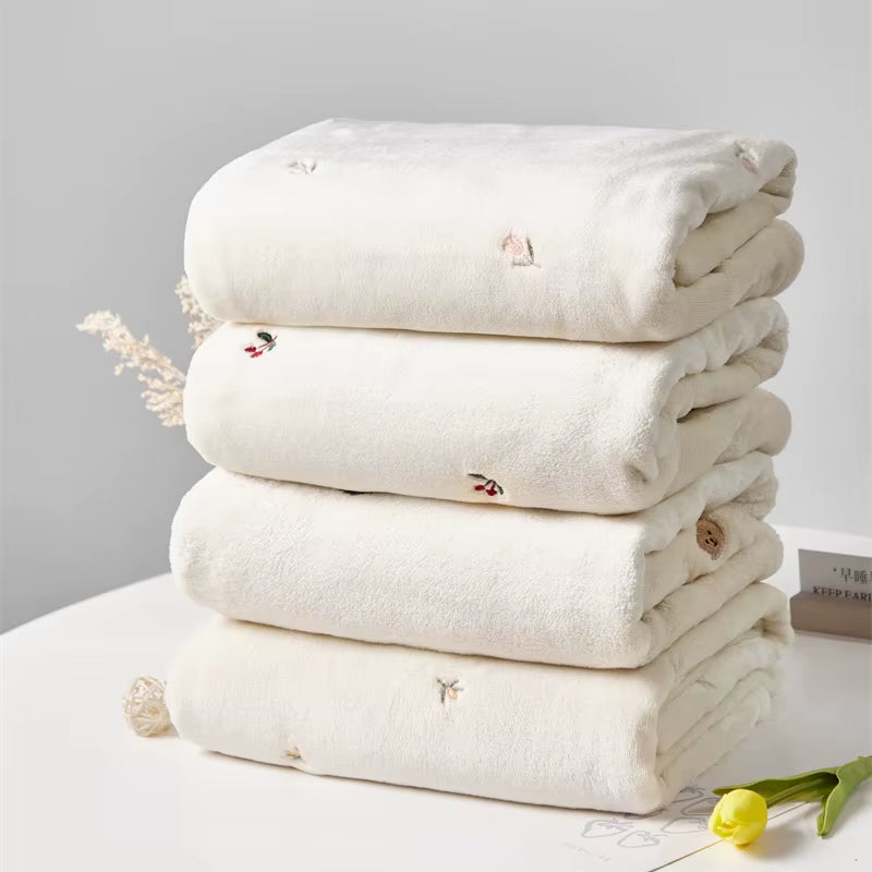 Soft Fleece Baby Blanket – Warm Swaddle & Stroller Cover