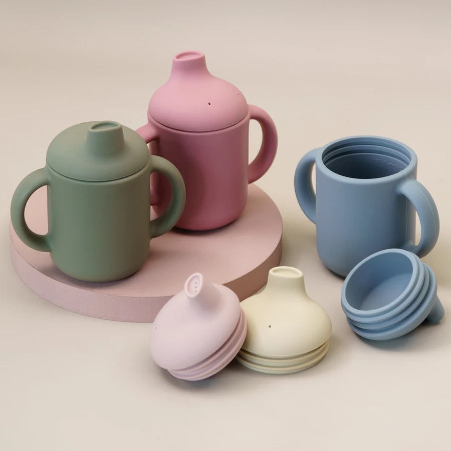 Baby Silicone Training Cup – Easy-Grip Bottle for Toddlers