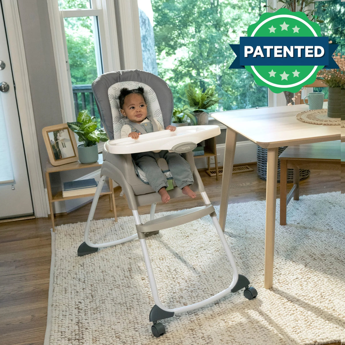 Full Course 6-In-1 Infant Baby High Chair, Unisex, Age up to 5 Years, Astro, Gray