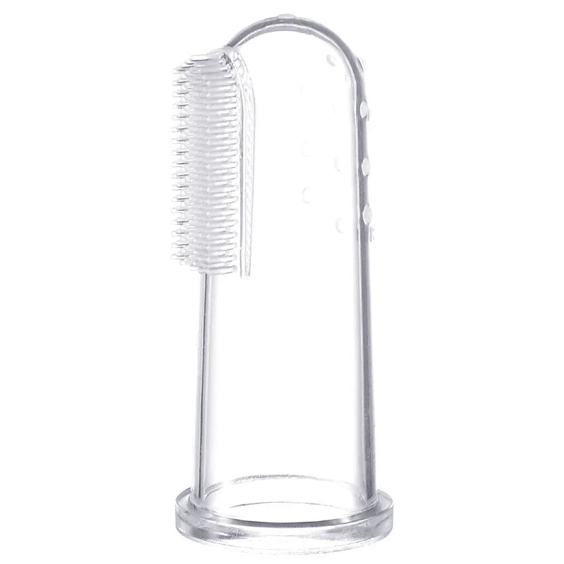 BPA-Free Silicone Baby Teething Toothbrush & Chew Ring
